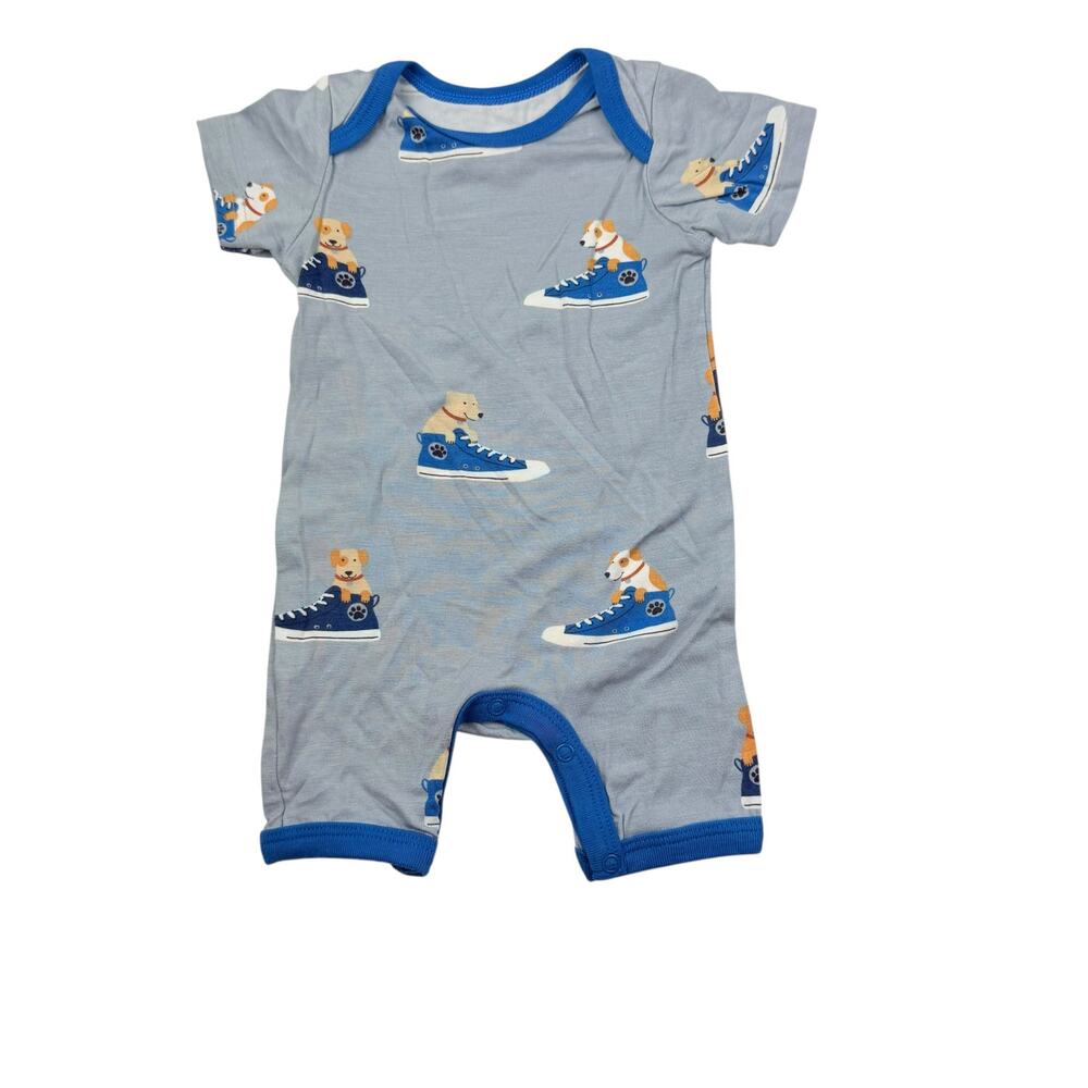 Bestaroo Puppy Dog Shoe Modal Baby Romper, 0/3m